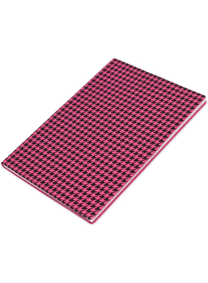 FIS PVC Soft Cover Square Lines Notebook, Size A5 Pink/Black Pack of 5 Pieces - Image 2